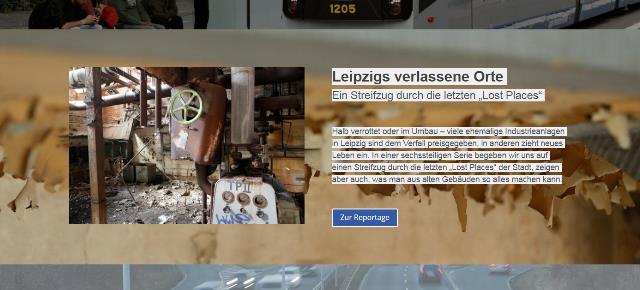 Multimedia Reportage "Leipzigs verlassene Orte"